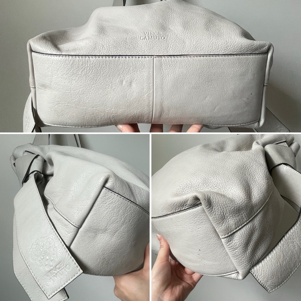 Vince Camuto⚡️XL Slouchy “Silver Cloud” Cyra Taupe Tote Bag - Picture 15 of 16